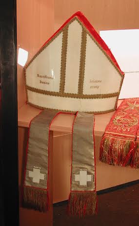 Mitre gifted by Charles Williams after surviving the Nile accident